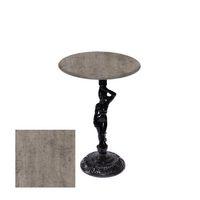 Dockers Bistro Döküm Ayak Çipa Angel Masa - (Werzalit, Wermodin ve Allzalit Tabla 60 cm çap) - Kahve Oxid