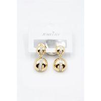 Baget Taşlı Küpe - Altın