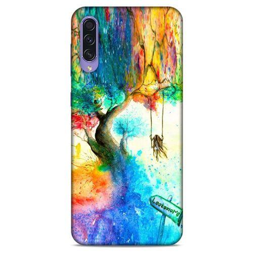 Samsung Galaxy A50s Kılıf Depresyon (15) Antişok Kılıf Yeşil Kahve