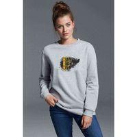 Grind Get Ready It's A New Baskılı Gri Kadın Sweatshirt