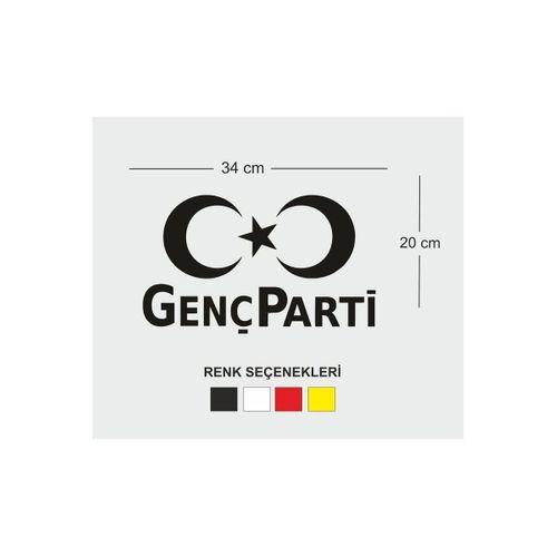 Genç Parti Logo Oto Özel Yeni Tasarım sticker 25*30 Cm