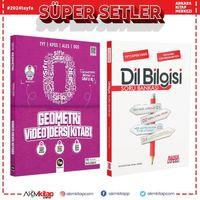 Kenan Kara ile Sıfırdan Geometri Video Ders Kitabı ve AKM Dil Bilgisi Soru Bankası Seti 2 Kitap