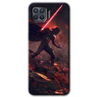 Oppo Reno 4 Lite Kılıf Baskılı Arka Kapak - Darh Vader Wars +Tam Ekran Koruyucu