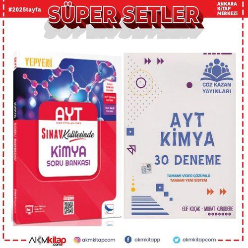 Sınav Yayınları AYT Kimya Soru Bankası ve Çöz Kazan Deneme Seti 2 Kitap