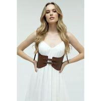 Taba Renk Kalın Kadın Kemeri, Deri Kemer Harness - Brf605