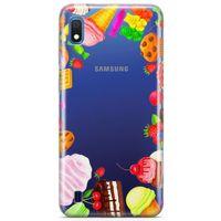 Samsung Galaxy A10 Kılıf Dondurma Pasta Arka Kapak Koruma Desenli Full Koruyucu
