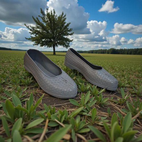 Fiyra Makosen Gri Plastik Naylon Bayan Ayakkabı