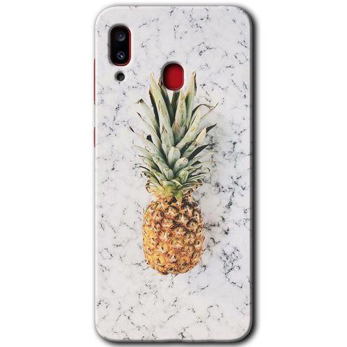 Potkal Hediye Fabrikası Samsung Galaxy A30 Kılıf HD Desen Baskılı Arka Kapak - Ananas