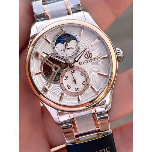 Bigotti Otomatik Ve Kurmalı Çelik Karatma Ve Renk Atma Yapmaz 5 Atm Erkek Kol Saati EBG.10683.5