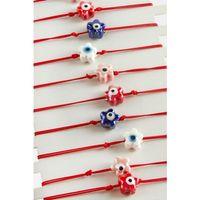 Çiçek Cam İp Bileklik