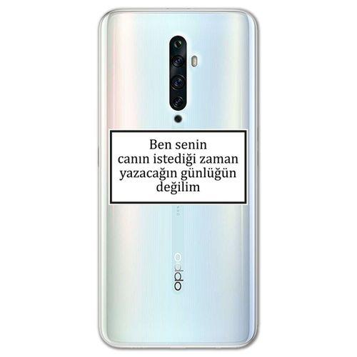 Oppo Reno 2z Kılıf HD Yazı Baskılı Silikon Arka Kapak - Yazı 10