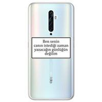 Oppo Reno 2z Kılıf HD Yazı Baskılı Silikon Arka Kapak - Yazı 10