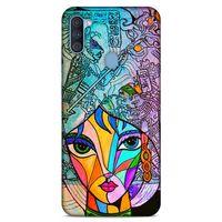 Lopard Samsung Galaxy A11 Uyumlu Kılıf Sürreal Yüzler ♀ (48) Bumper Kılıf Desenli