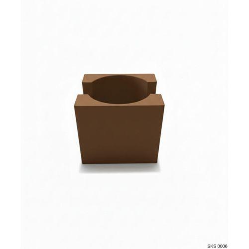 Kahverengi Centikli Harf Seklinde Mini Dekoratif Saksi Ismine Ozel Bas Harf Tasarim Masa Ustu Ofis Dekoru 7 Cm