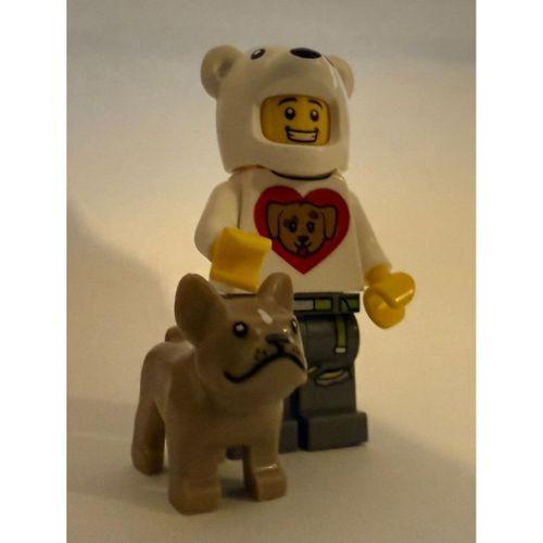 Orjinal Lego Minifigür Bear Suit Lego Polar Bear with Dog