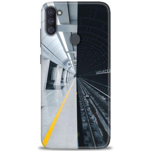 Samsung Galaxy M11 Kılıf HD Baskılı Kılıf - Metro Station + Tam Ekran Koruyucu