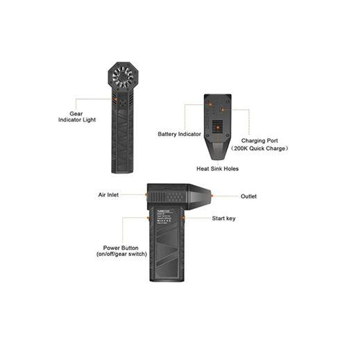 Turbo Jet 130000rpm Şarjlı Turbo Jet Şiddetli Fan Güçlü Hava Üfleyici Araç Süpürgesi 4000 Mah 52m/sec