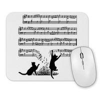 Yaramaz  Komik Müzik Notalı Kedi Cat Mouse Pad