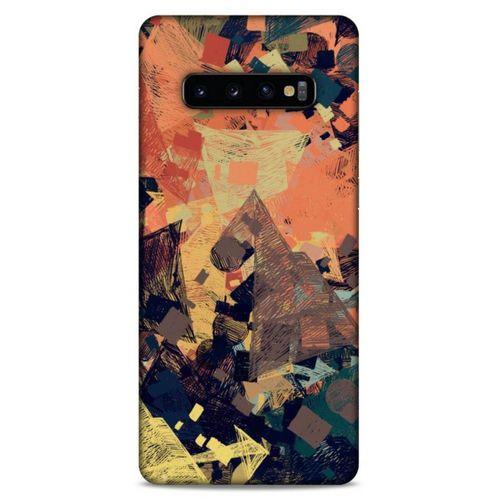 Lopard Samsung Galaxy S10 Plus Uyumlu Kılıf Soyut Sanat (35) Baskılı Fit Design Kılıf