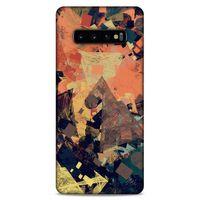 Lopard Samsung Galaxy S10 Plus Uyumlu Kılıf Soyut Sanat (35) Baskılı Fit Design Kılıf