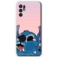 Oppo Reno 6 Kılıf HD Desen Baskılı Arka Kapak - Stitch