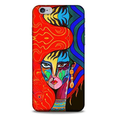 Lopard Apple Iphone 6 Plus Uyumlu Kılıf Sürreal Yüzler ♀ (10) Full Koruma Kılıfı Desenli