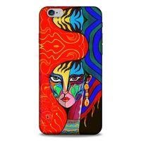 Lopard Apple Iphone 6 Plus Uyumlu Kılıf Sürreal Yüzler ♀ (10) Full Koruma Kılıfı Desenli