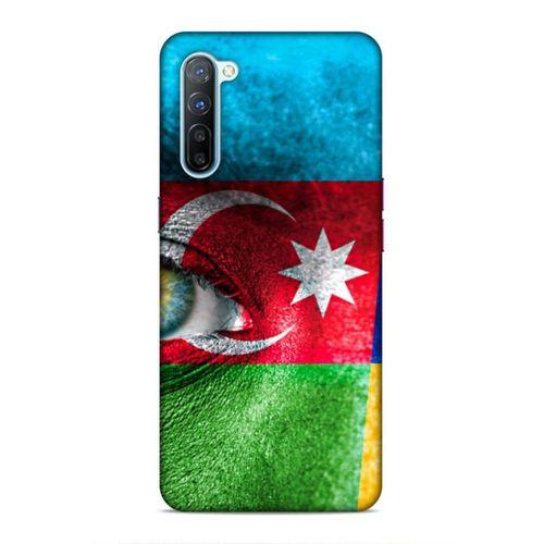 Oppo Reno 3 Uyumlu Kılıf Azarbaijan (42) Rugged Armor Kılıf Göz Bayrak