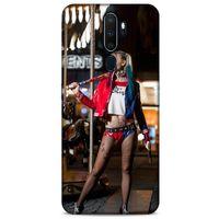 Oppo A5 2020 Uyumlu Kılıf Harley Quinn (24) Darbe Emici Kılıf Kiraz kırmızısı
