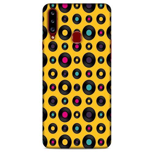 Retro (42) Desen Rugged Armor Kılıf Renkli Samsung Galaxy A20s Kılıf