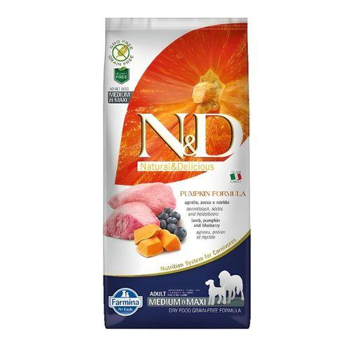 N&D Pumpkin Kuzu&Yaban Mersini Orta Büyük Irk Köpek Maması 12 Kg