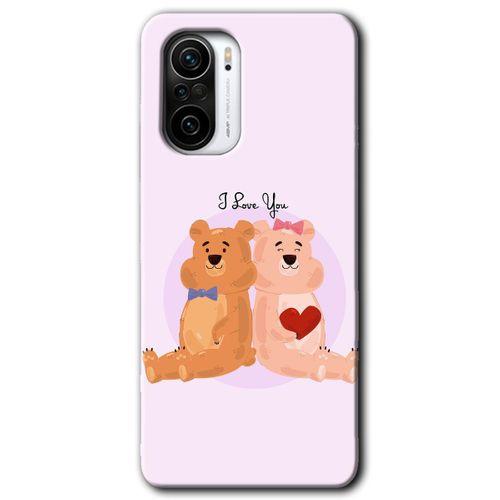 Redmi Mi11i Kılıf HD Desen Baskılı Arka Kapak - Sevgili Ayıcık + Kırılmaz Cam