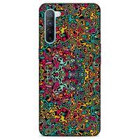Lopard Oppo Reno 3 Uyumlu Kılıf Soyut Sanat (30) Desenli Silicone Case