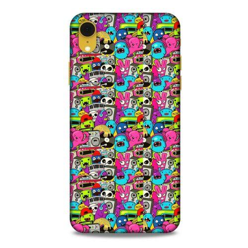 Graffitix (34) Desenli Silikon Kapak Apple iPhone XR Kılıf