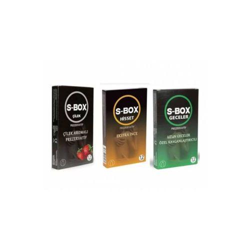 Prezervatif Seti Çilek 12 Li + Hisset 12 Li + Uzun Geceler 12 Li