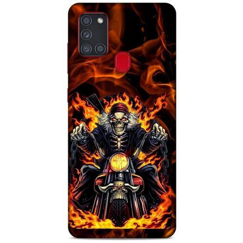 Samsung Galaxy A21s Uyumlu Kılıf Motorsiklet (10) Full Koruma Kılıfı Harley Davidson