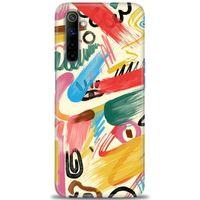 Realme 6 Kılıf HD Baskılı Kılıf - Sanat + Tam Ekran Koruyucu