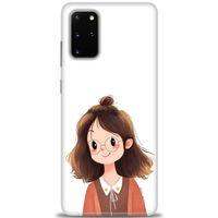 Samsung Galaxy S20 Plus Kılıf HD Baskılı Kılıf - Tatlı Kız + Tam Ekran Koruyucu