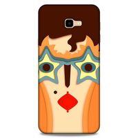 Lopard Samsung Galaxy J4 Plus Uyumlu Kılıf Soyut Sanat (2) Desenli Kabı