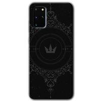Samsung Galaxy S20 Plus Kılıf HD Desen Baskılı Arka Kapak - Siyah Mandala 1