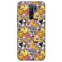 Retro (3) Desen Kapak Renkli Xiaomi Redmi 9 Kılıf