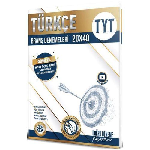 TYT Türkçe 20 x 40 Branş Denemeleri Bilgi Sarmal Yayınları