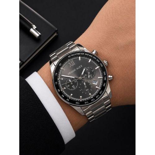 Frank Alex Spor Erkek Kol Saati Çelik Kordon Kronometreli Kadran Şık Premium 2 Yıl Garantili 07227.3