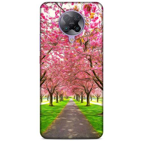 Lopard Xiaomi Poco F2 Pro Uyumlu Kılıf Bahar (42) Rugged Armor Kılıf Pembe Ağaç