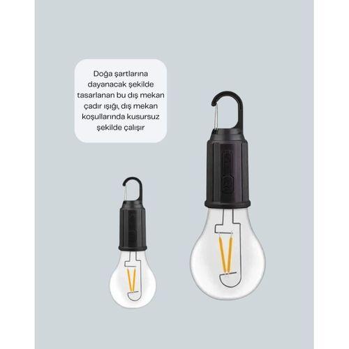 C Tipi Şarjlı Asılabilir Kamp Feneri