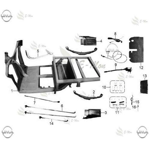 MONDİAL E-Mon Tt Cargo 2016 Arka Çamurluk Sağ 2 Parça Orj
