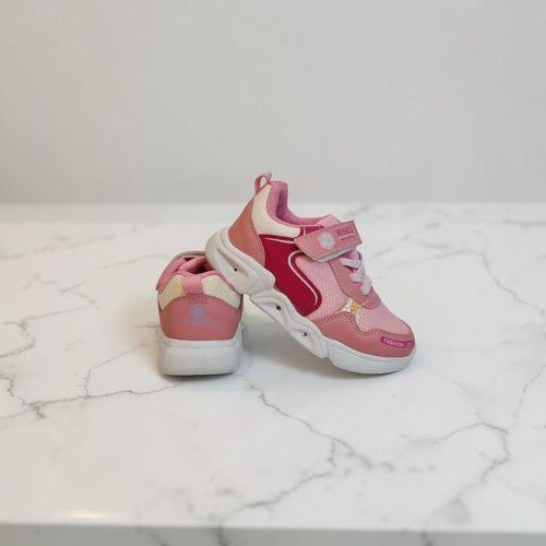 Wisco 018 Pembe Cırtlı Işıklı Bebe Kız Çocuk Spor Ayakkabı