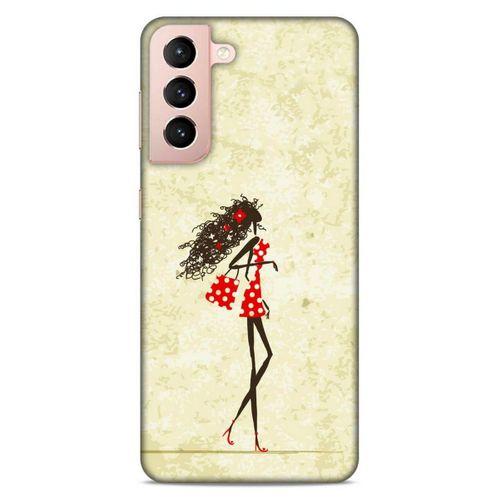 Lopard Samsung Galaxy S21 Uyumlu Kılıf Sürreal Yüzler ♀ (38) Neo Hybrid Kılıf Desenli