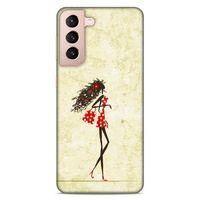 Lopard Samsung Galaxy S21 Uyumlu Kılıf Sürreal Yüzler ♀ (38) Neo Hybrid Kılıf Desenli