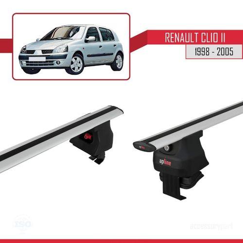 Renault Clio II 1998-2005 Arası ile uyumlu ACE-4 Ara Atkı Tavan Barı GRİ